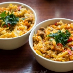 Indyk z żółtą pastą...