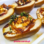 Pieczona gruszka z serem...