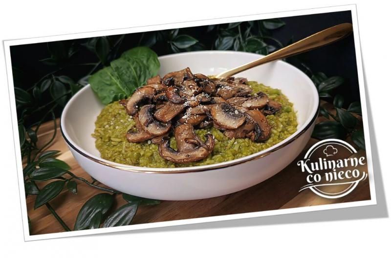 Szpinakowe Risotto z Pieczarkami (Cook4me Tefal – Multicooker)