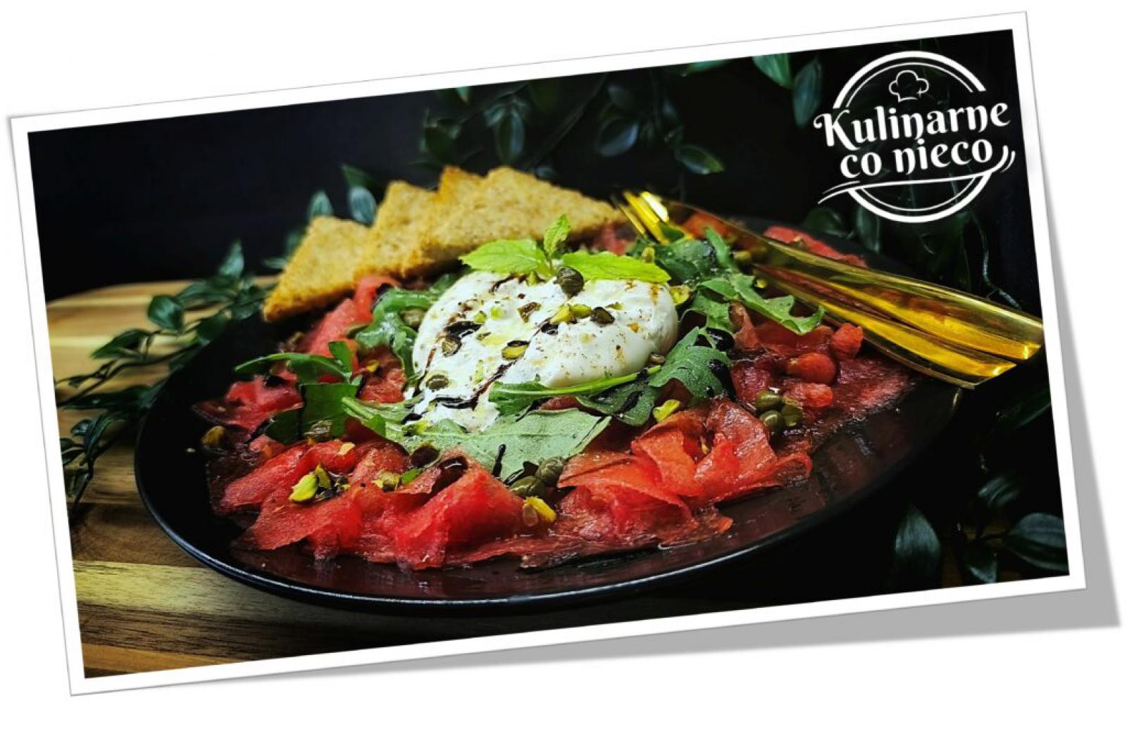 Carpaccio z Arbuza z Burratą (*SERIA FIT*)