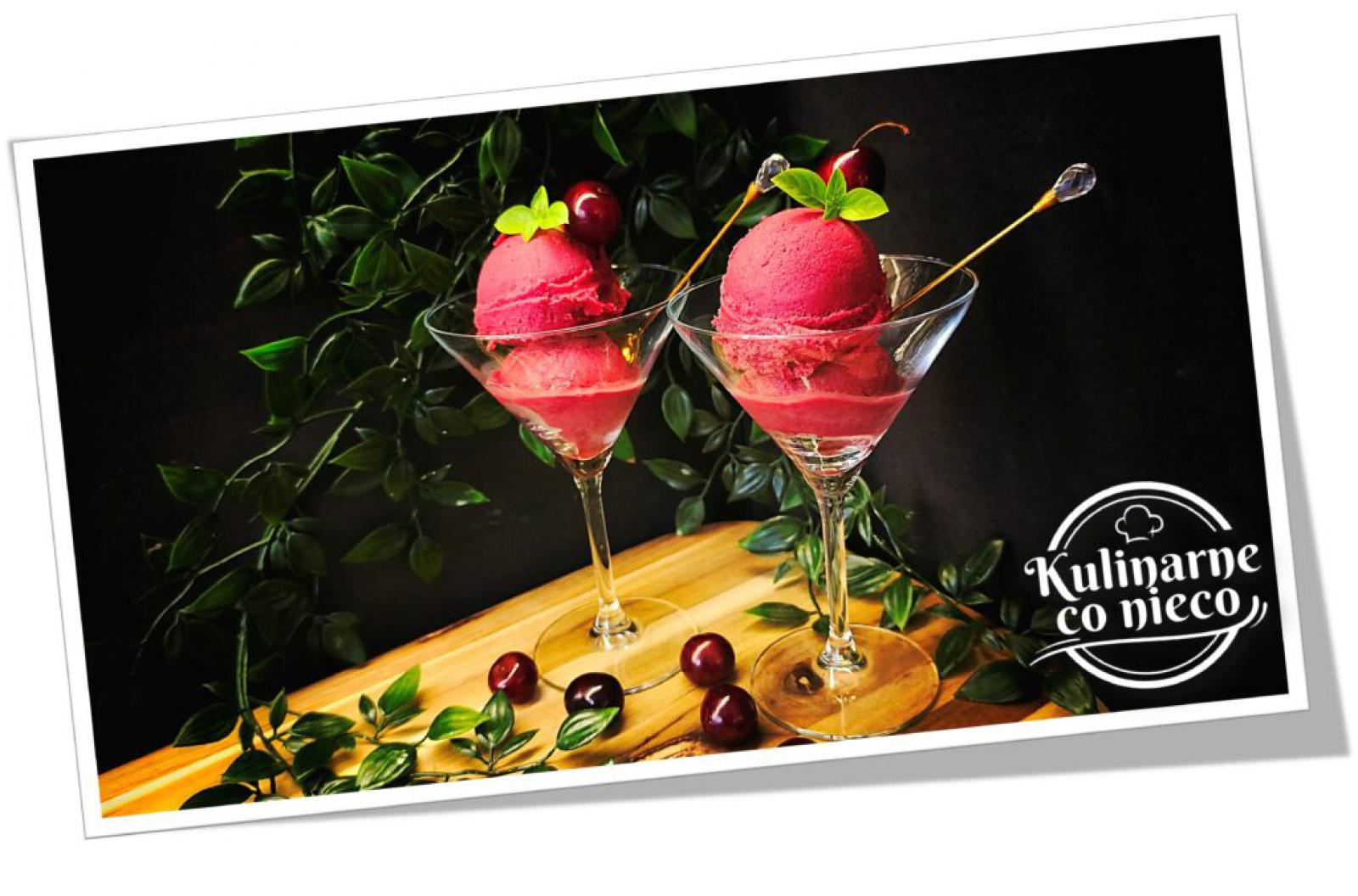 Sorbet z Czerwonego Wina Bezalkoholowego i Wiśni (Ninja Creami)