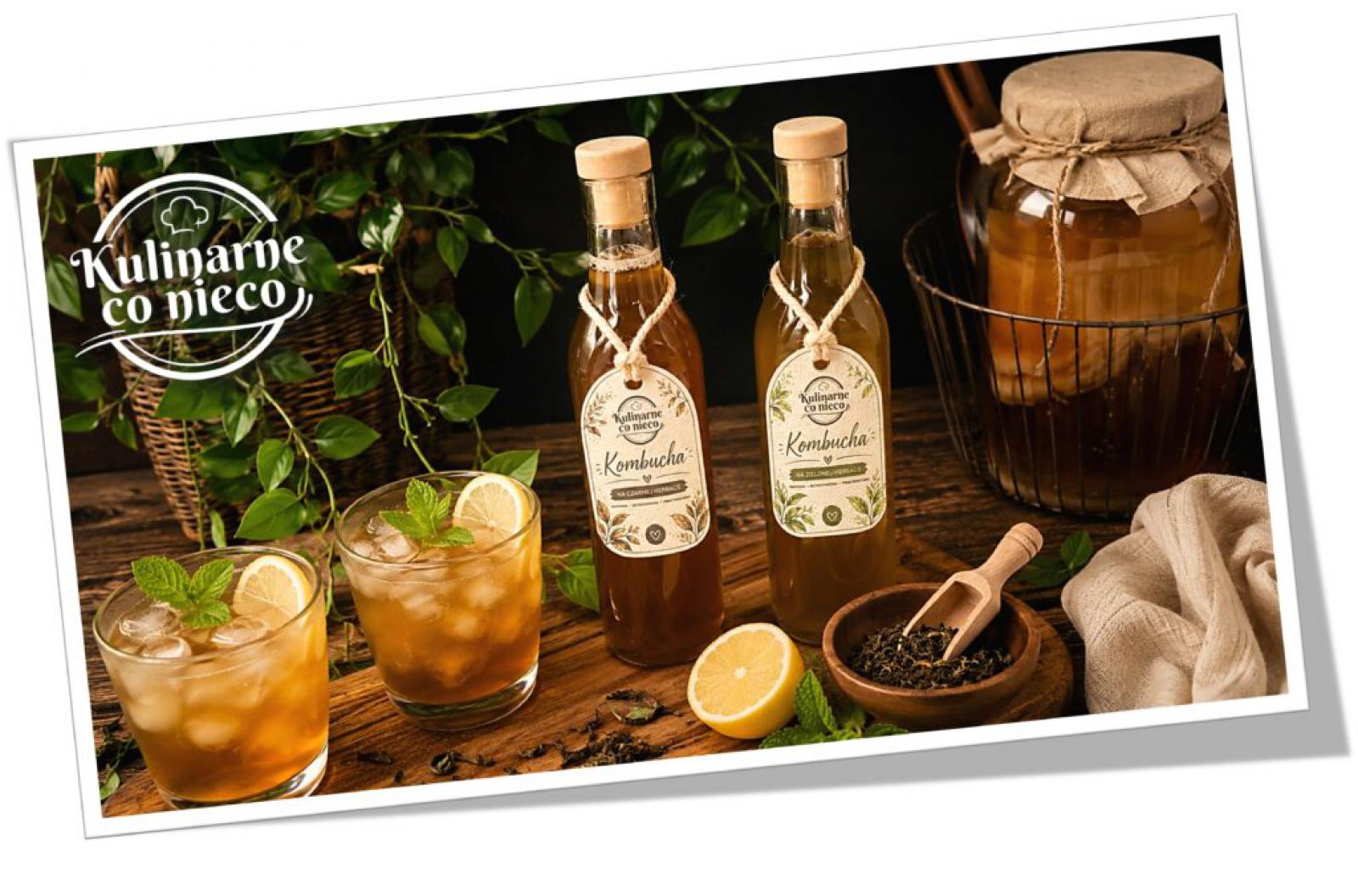Domowa Kombucha na Czarnej i Zielonej Herbacie