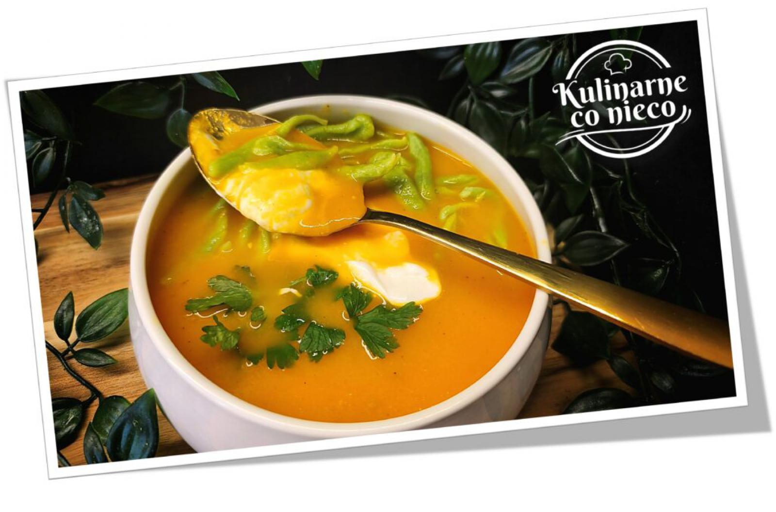 Zupa Pomidorowa z Żółtych Pomidorów ze Szpinakowymi Kluseczkami (Cook4me Tefal – Multicooker)