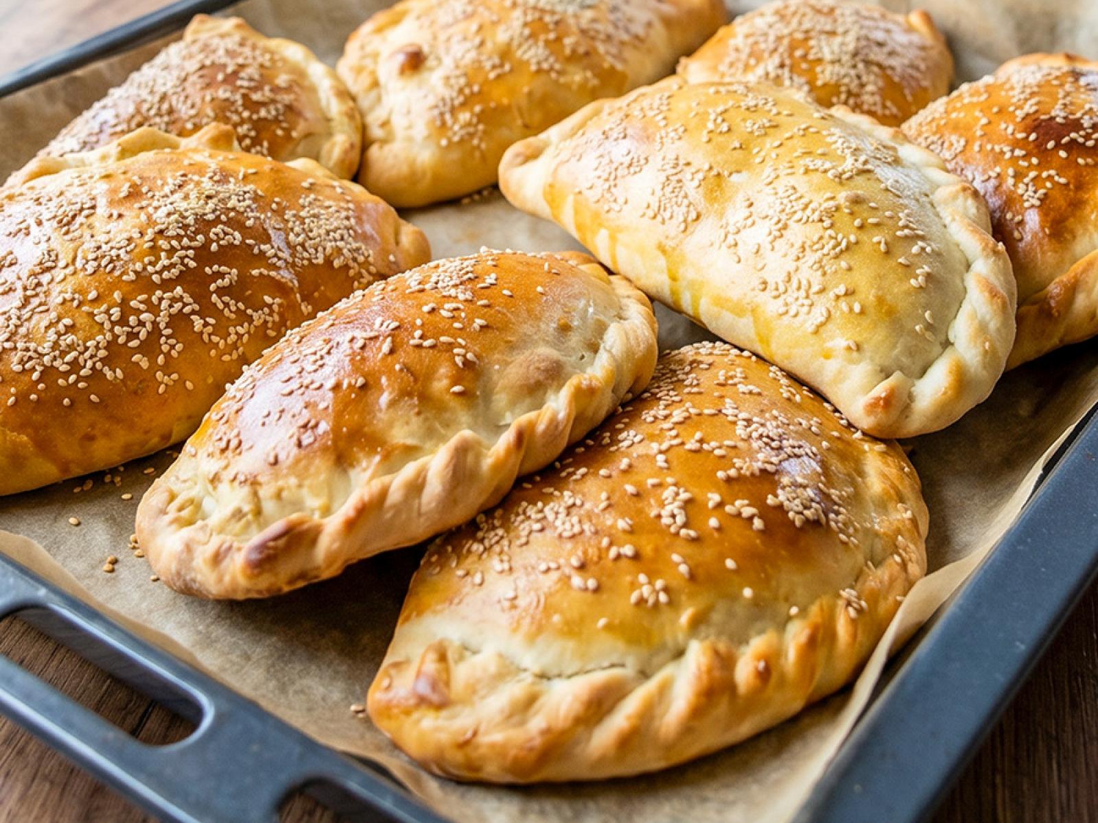 Calzone z pieczarkami, papryką i mozzarellą 
