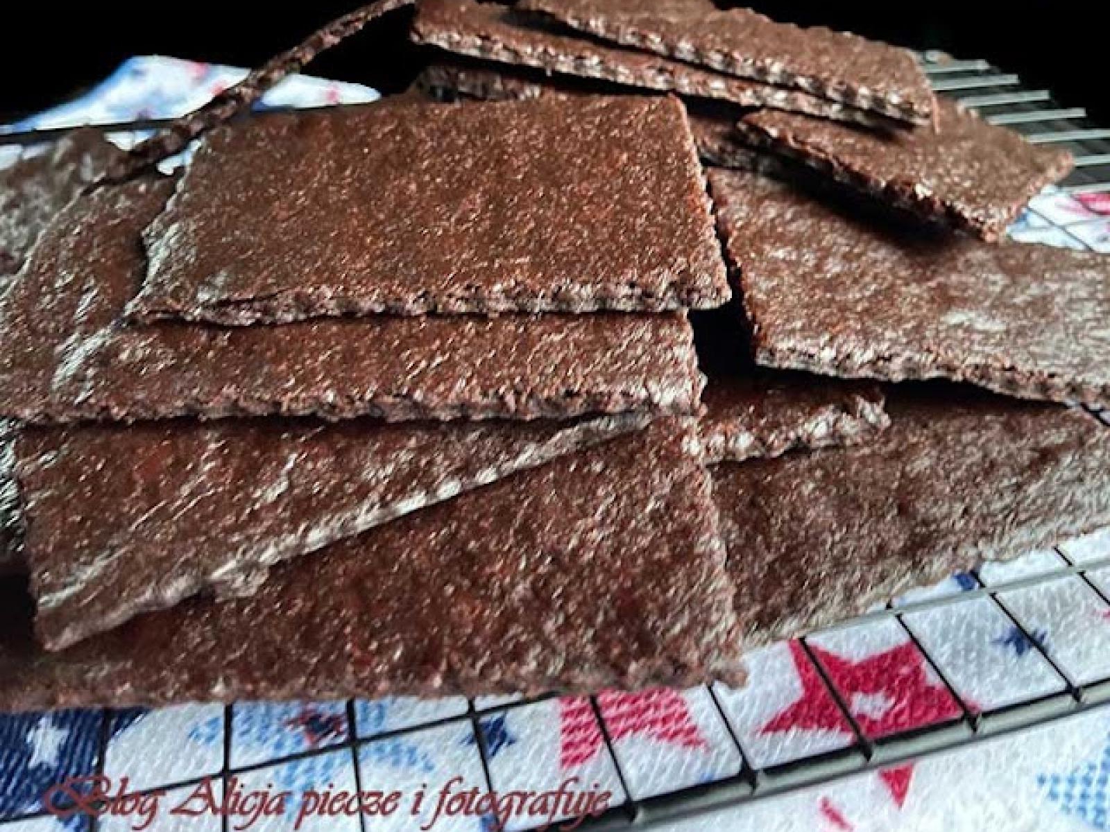Czekoladowe -krakersy  -Graham -amerykańskie