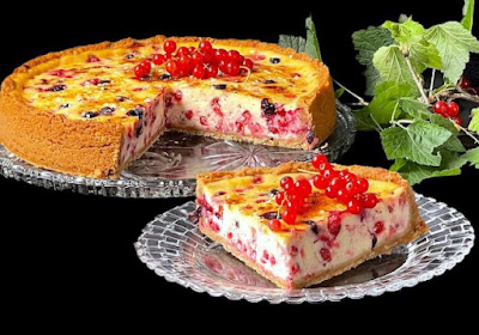 Tarta - porzeczkowa -z -kremem -Brûlée
