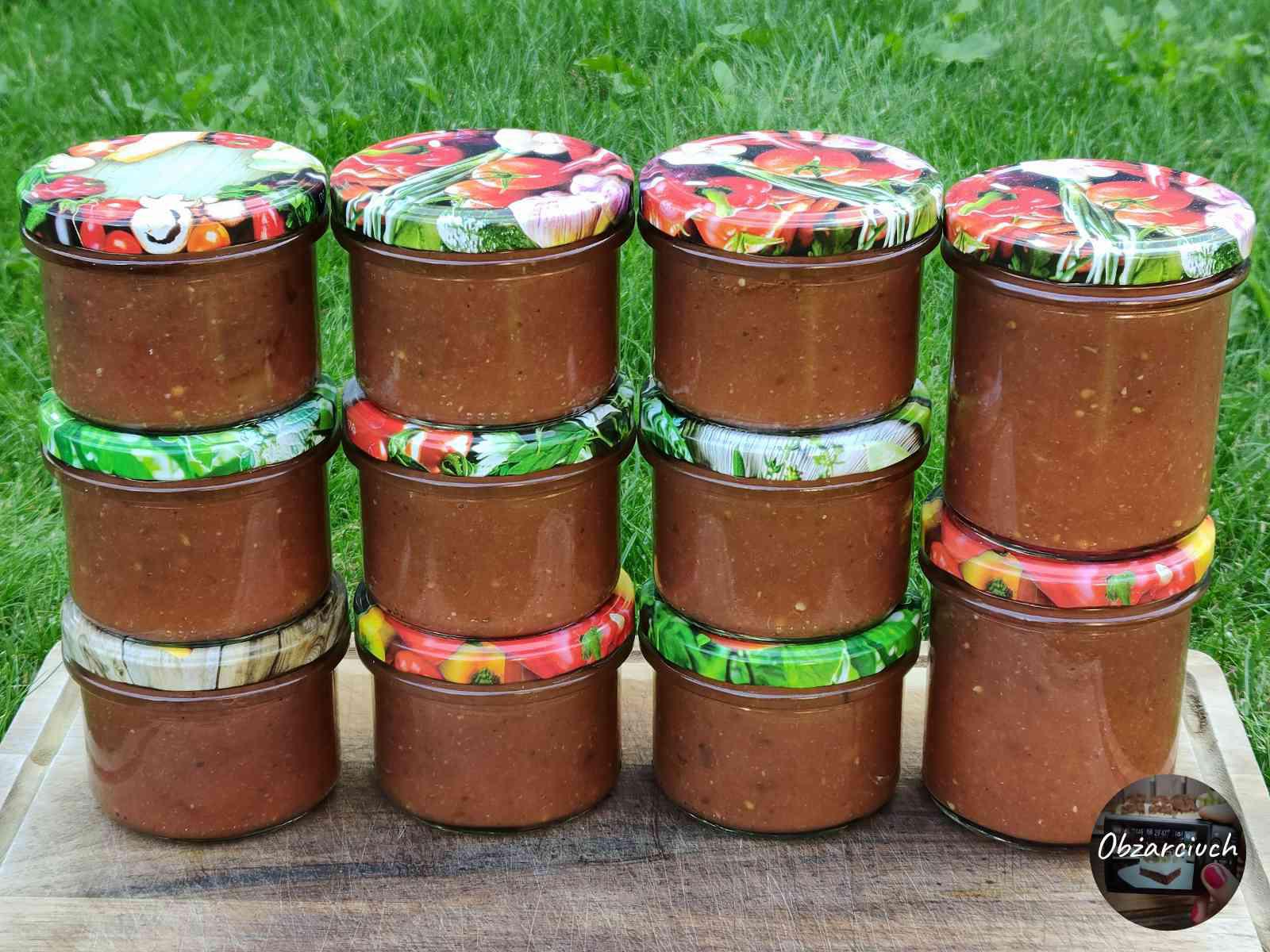 Gęsty sos z bakłażana i pomidorów na zimę – prosty przepis