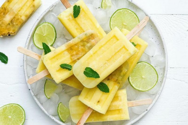 ananas + limonka + gruszka + (marakuja)