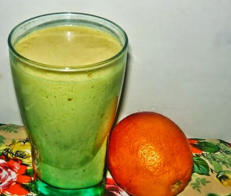 pomarańcza + sezam + olej kokosowy + cynamon + mleko roślinne