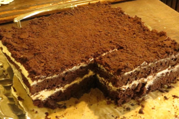Ciasto kawowo- czekoladowe z grysikiem