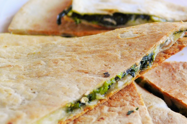 Tortilla ze szpinakiem i serem korycińskim  Swojskim