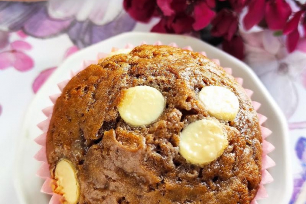 Muffiny z kawą inką i białą czekoladą - nowy post na słodkich sio-smutkach