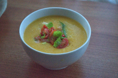 Zupa krem z dyni o dwóch obliczach- czyli zupa dynowa na mleku kokosowym z  wkładką