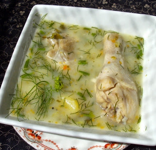 na pałkach kurczaka zupa koperkowa z ziemniakami...