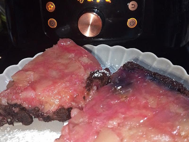 ciasto kakaowe z jabłkami z airfryer...