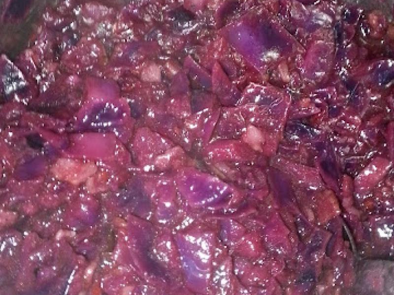 pyszna czerwona kapusta zasmażana...