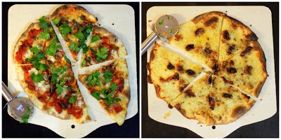 pizza z kamienia #2: kapary z chili, pizza bianca i szamot vs granit