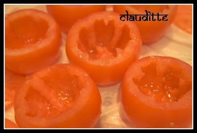 Zapiekane serowe pomidory z boczkiem