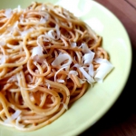 Spaghetti z boczniakami...
