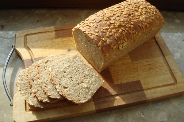 Chleb pszenno - żytni z płatkami owsianymi