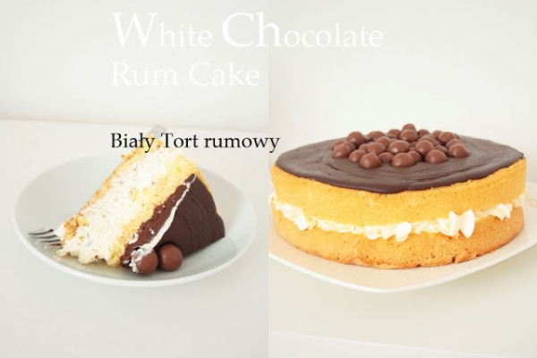 White Chocolate Rum Cake / Tort Rumowy