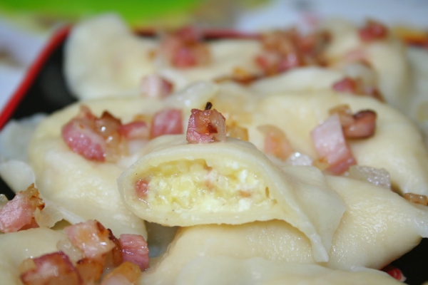 Pierogi z Kaszą Jaglaną i Serem