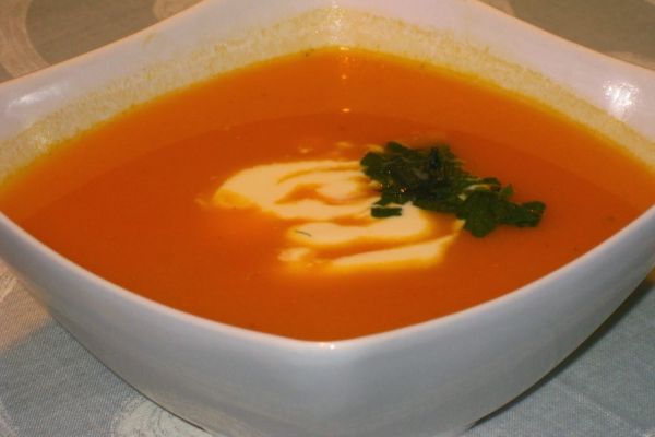 Zupa z Pieczonych Batatów