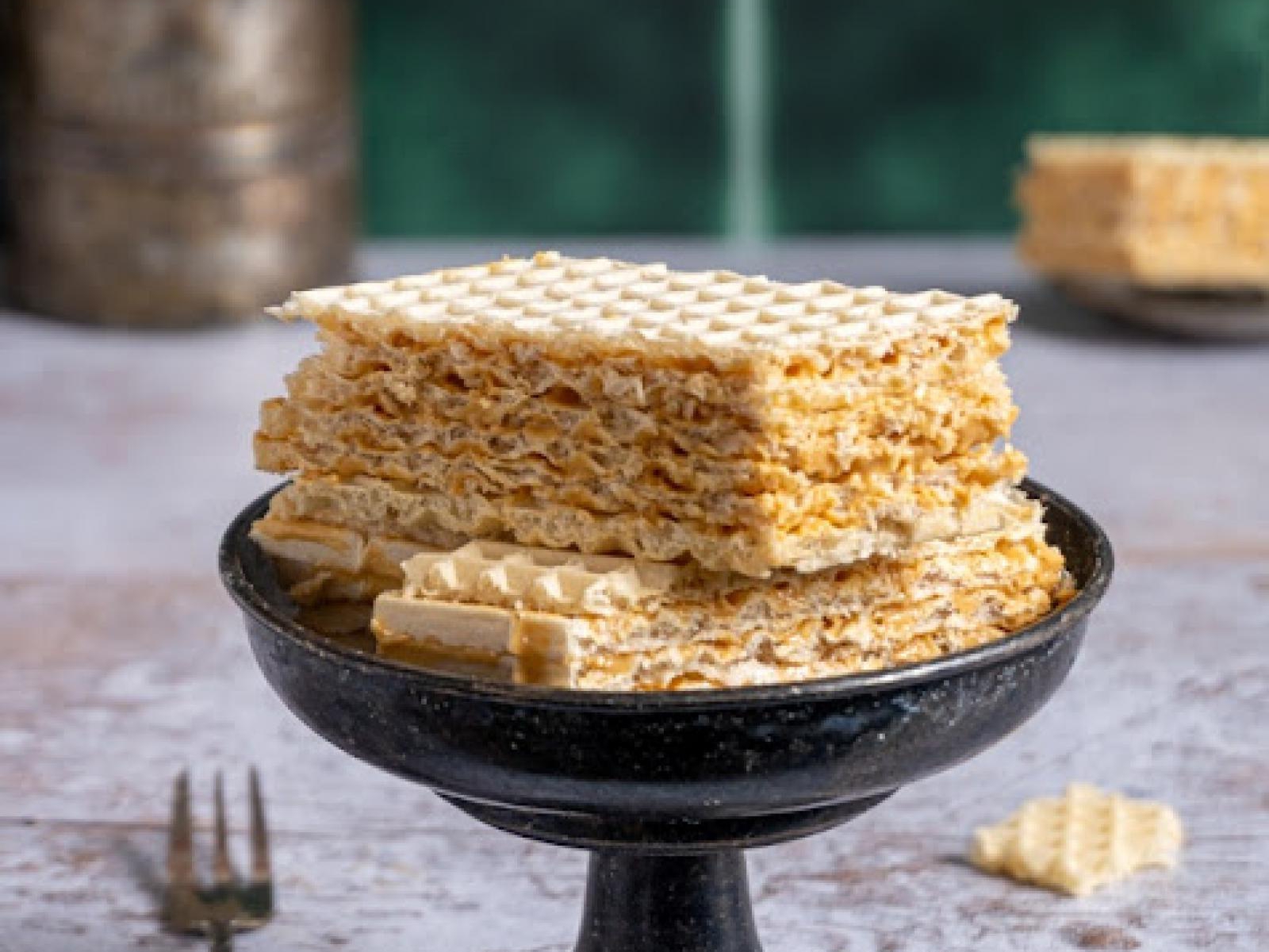 Wafle z kajmakiem - wersja błyskawiczna