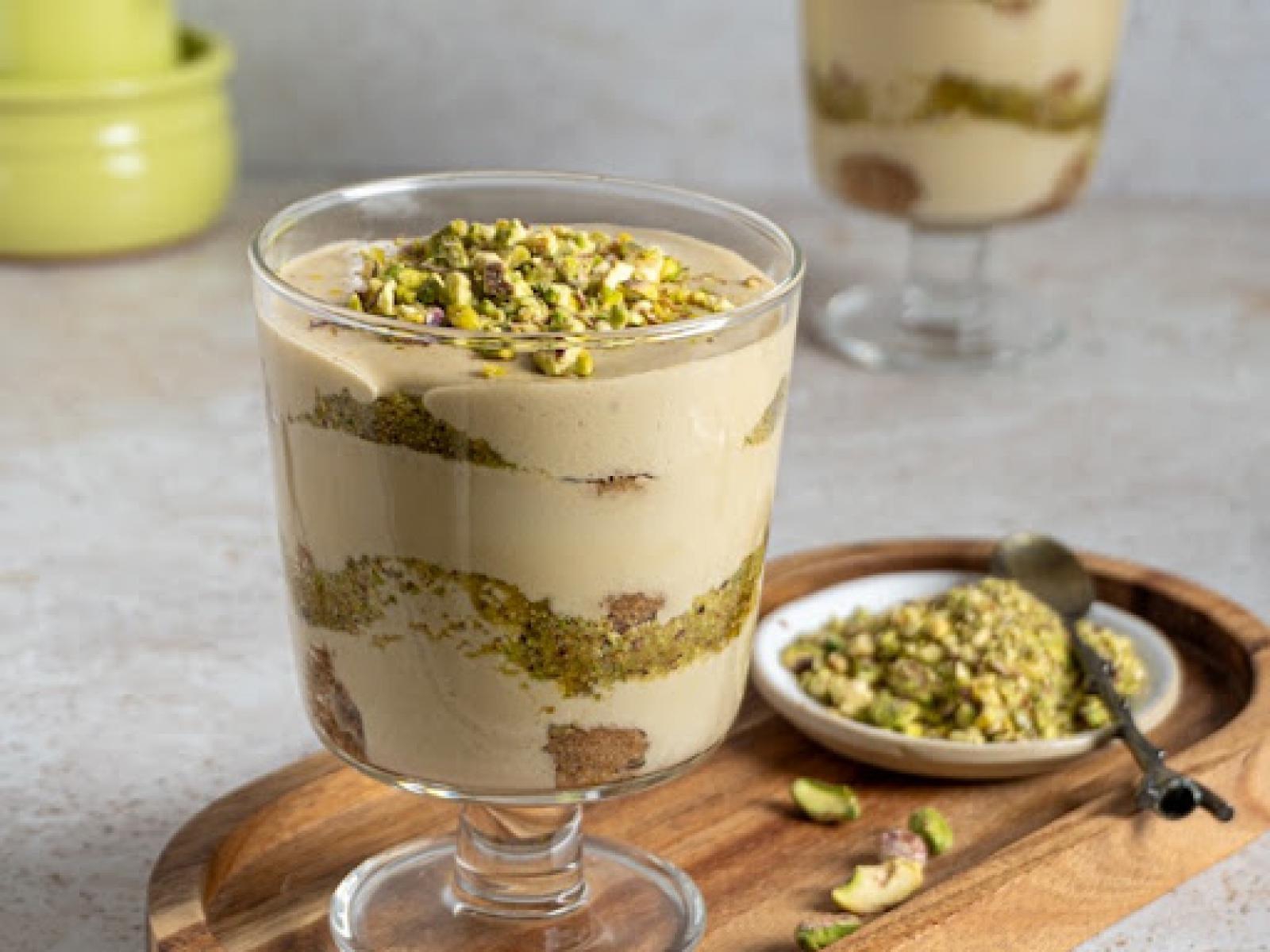 Pistacjowe tiramisu w pucharkach