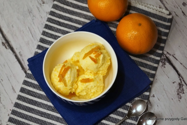 Domowe lody pomarańczowe