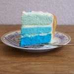 Niebieski tort z masą...