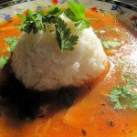 Zupa z grzybami i ryżem