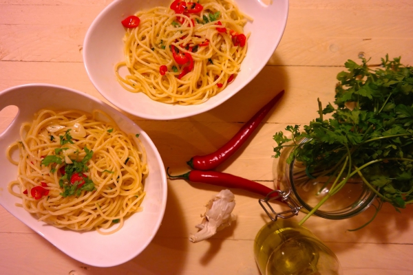 Spaghetti aglio, olio e peperoncino !!!