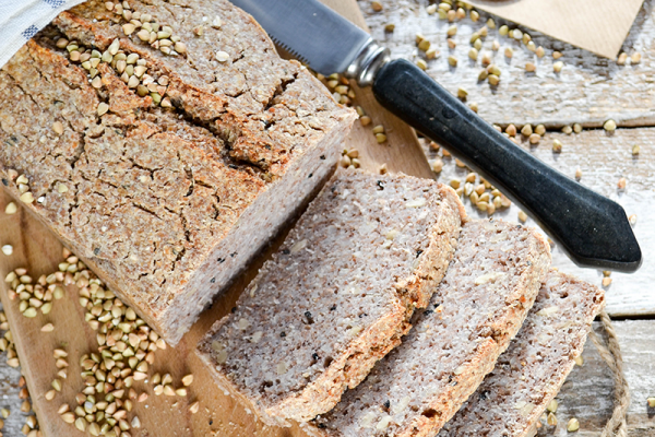 Chleb z kaszy gryczanej (bez mąki, drożdży i zakwasu)