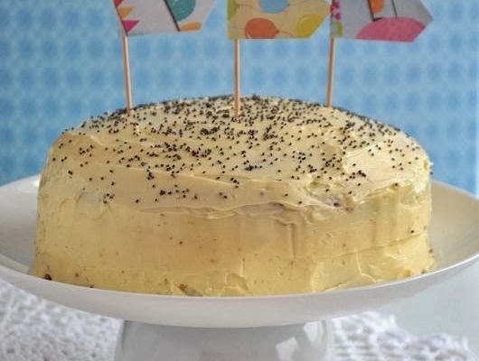 Ciasto makowe z kremem waniliowym