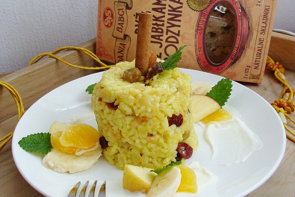Owocowo-bakaliowe risotto