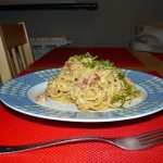 54. Spaghetti carbonara