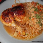 Kurczak pieczony na ryżu