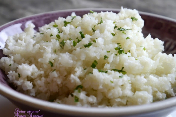 Fałszywy ryż  z kalafiora - Paleo