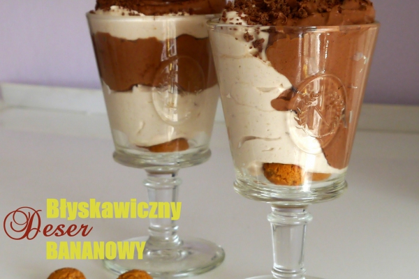 Błyskawiczny deser bananowy