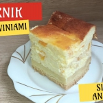 Sernik z brzoskwiniami...