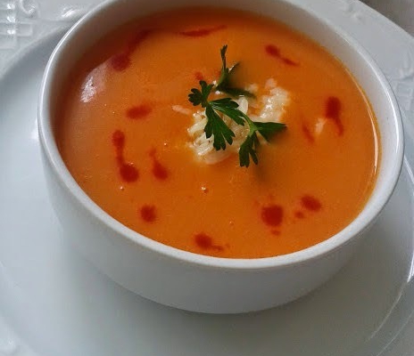 Kremalı domates çorbası - Zupa krem z pomidorów