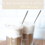 Iced banana latte