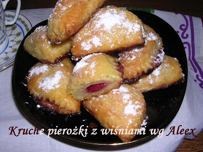 Kruche pierożki z wiśniami wg Aleex