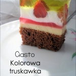 Ciasto Kolorowa truskawka