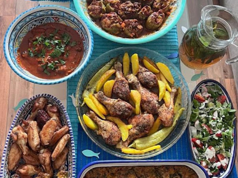 Lunch w orientalnym stylu na arabskie święto Eid el Kebir