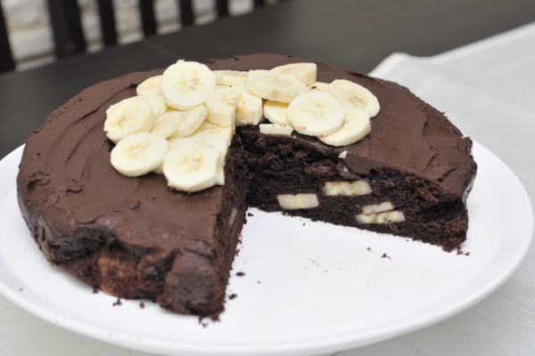Ciasto czekoladowe z bananami