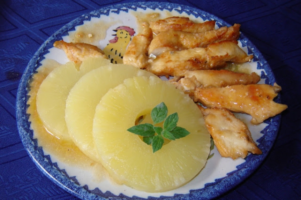 Kurczak z ananasem