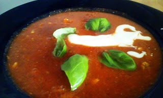Zupa krem z pomidorów i soczewicy