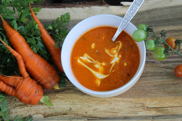 Zupa krem pomidorowo-marchwiowa